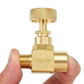 1 Pack Heavy Duty Brass Replacement Control Needle Valve 1/4" Male NPT X 1/4" Female NPT Connection（Pack of 1)