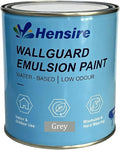 Hensire Wallguard Masonry Paint - Waterproof Water-Based Exterior Paint for Concrete & Brick, Low Odor Durable Matt Finish for Stone, Pebbledash & Ironwork Surfaces (Light Grey, 170Fl oz/5L)