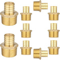 (10 Pack) Lidertik PEX Fittings 1 Inch Male NPT Adapter, 1" PEX F1807 to 1" NPT Male Threaded Adapter Brass