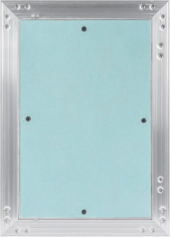 Vent Systems 8" x 12" Inch Aluminum Drywall Access Panel – Recessed Metal Rectangular Inspection Door for Wall, Ceiling, Plumbing, HVAC System – Indoor Use for Home, Garage, Office Renovation, Repair