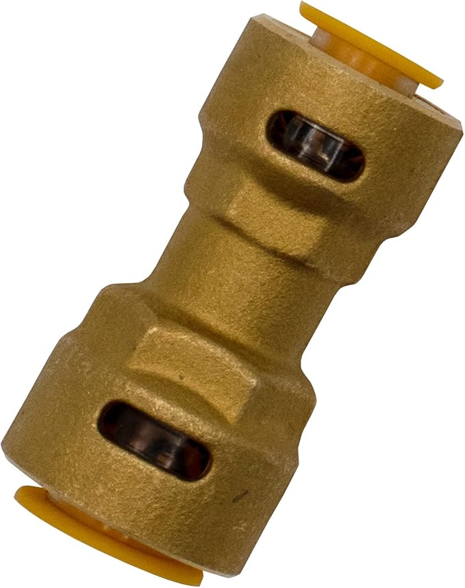 Supplying Demand SB1 3/8 x 1/2 Inch Reducer Quick Connect HVAC Brass Coupler Fitting