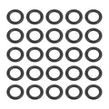 HARFINGTON 50pcs Nitrile Rubber O-Rings 5mm OD 3mm ID 1mm Width Metric Buna-N NBR Sealing Gasket Plumbing Sealing Repair O Rings for Car Auto Vehicle Repair Faucet Air Gas