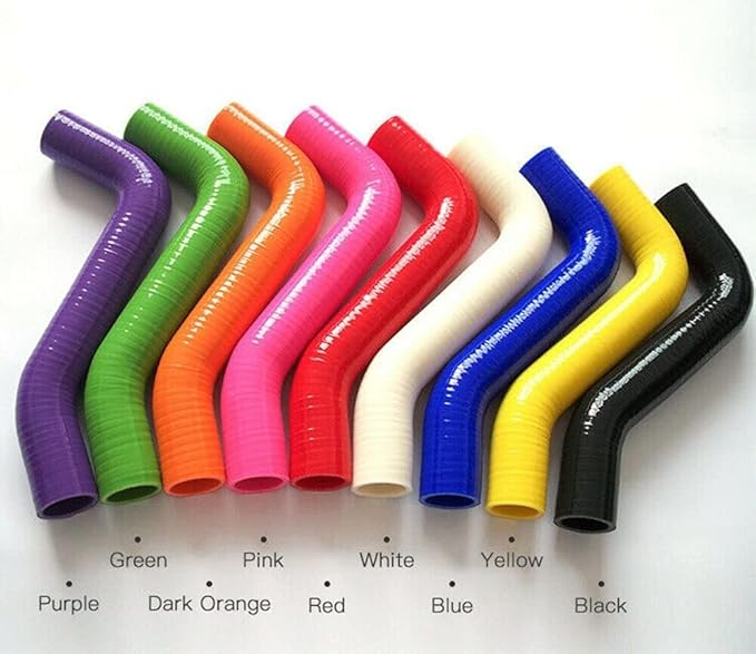 4-Ply 90 Degree ID 5 inch (127mm) High Performance Elbow Silicone Hose Coupler Length 4 inch (102mm) Black