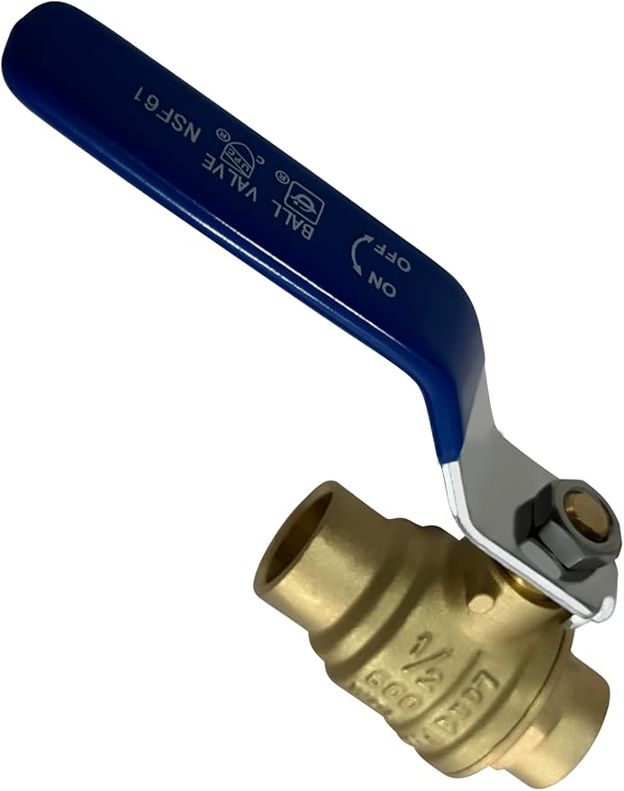 XFITTING 1/2 in Sweat Ball Valve, 600 WOG, Water, Oil and Gas, 10 Pieces