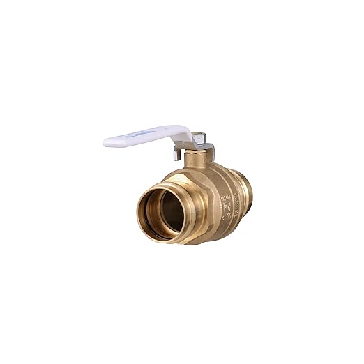 Watts LFFBV-3-PRESS-M2 Series 2" Lead-Free 2-Piece Full Port Chrome-Plated Brass Ball Valve with Integral Press Fitting End Connections for Types K, L, and M Hard Copper Tubing