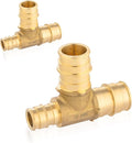 40-Pack HeSun PEX-A Fitting, 3/4"x1/2"x3/4" Expansion Tee, PEX Expansion Fitting Tee, ASTM F1960(PEX1960046-40)