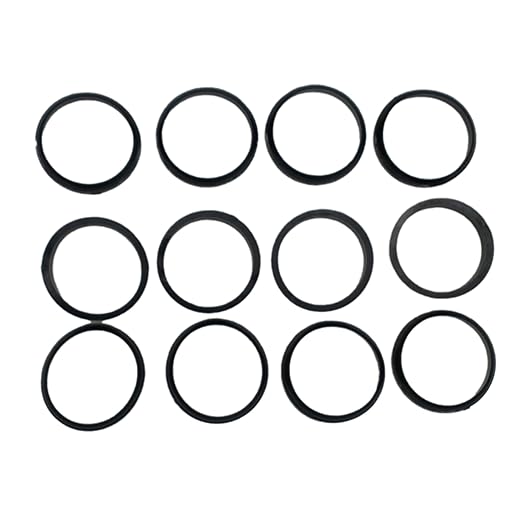 12-Pack Slip Joint Washer, 1-1/2 in, TPR Rubber, 1-1/2" Tubular Pipe p-Trap Seal Washer for Sink Drain