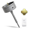 5-1/8" Concrete Hole Saw,130mm Masonry Hole Saw, with 220mm SDS Plus Shank Connecting Rod for Concrete Brick Cement Stone Wall Drilling Home Improvement