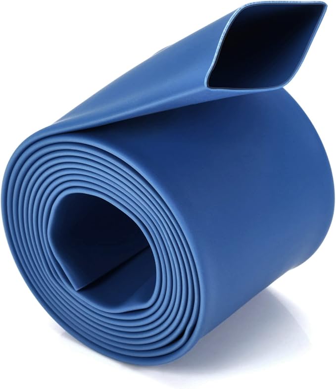 Chanzon 3:1 Ratio 3/4" (19.1mm) Heat Shrink Tubing - Marine Grade Waterproof Adhesive Lined - 4Ft Roll (1.22M Total Length) Blue Polyolefin Sleeving Wrap Shrinking 3 to 1 Ratio 1pcs