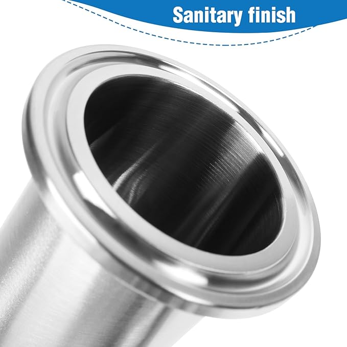 1.5" Tri Clamp Tee 3 Way Sanitary Fitting Equal Tee Tube 38mm Pipe OD Stainless Steel 304 Sanitary Polished