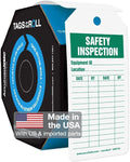 Accuform 250 Inspection and Status Record Tags by-The-Roll, Safety Inspection, US Made OSHA Compliant Tags, Waterproof PF-Cardstock, Resists Tears, 6.25"x3", TAR734