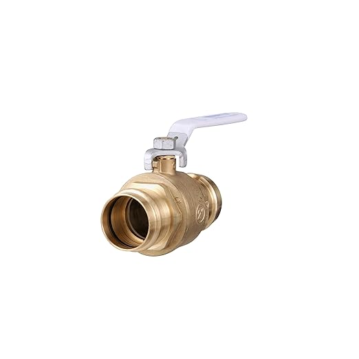 Watts LFFBV-3-PRESS-M2 Series 2" Lead-Free 2-Piece Full Port Chrome-Plated Brass Ball Valve with Integral Press Fitting End Connections for Types K, L, and M Hard Copper Tubing