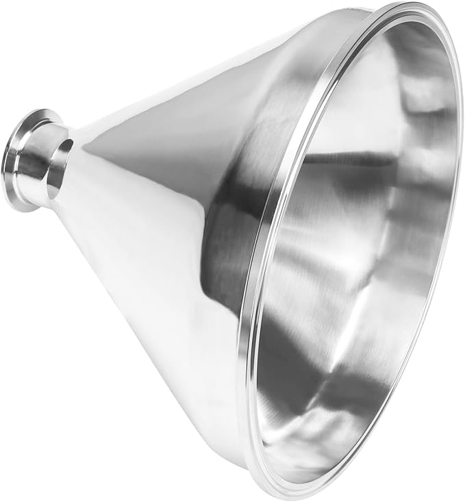 DERNORD Sanitary Fitting Reducer Fitting SUS304 Tri Clamp Ferrule Style 10" Tube OD to 2" Tube OD