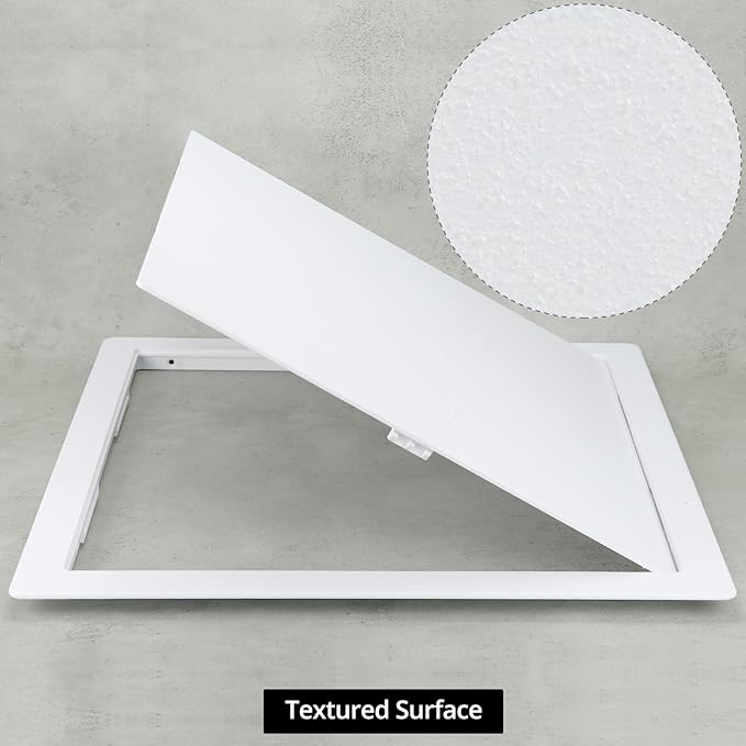 QWORK Access Panel for Drywall - 18x18 Inch Plastic Access Door, Removable Wall Access Panel Compatible with Plumbing & HVAC Systems