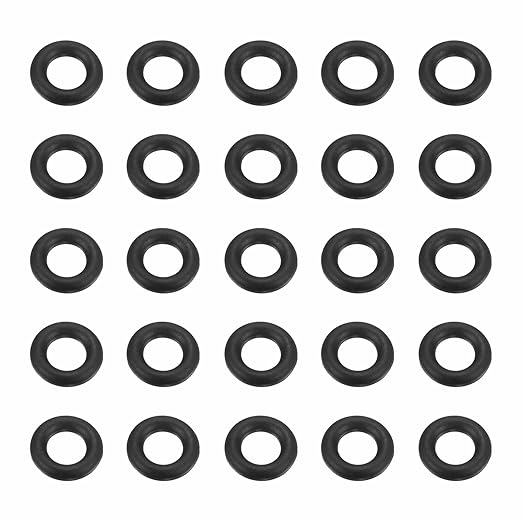 HARFINGTON 50pcs Nitrile Rubber O-Rings 8.5mm OD 4.5mm ID 2mm Width Metric Buna-N NBR Sealing Gasket Plumbing Sealing Repair O Rings for Car Auto Vehicle Repair Faucet Air Gas