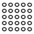 HARFINGTON 50pcs Nitrile Rubber O-Rings 8.5mm OD 4.5mm ID 2mm Width Metric Buna-N NBR Sealing Gasket Plumbing Sealing Repair O Rings for Car Auto Vehicle Repair Faucet Air Gas