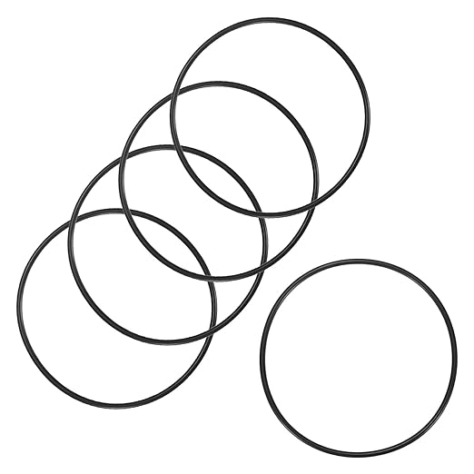 5-Pcak Nitrile Rubber O-Rings, 122mm ID, 130mm OD, 4mm Width, Metric Sealing Washer Gasket for Automotive Machine Plumbing/Faucet/Air or Gas Connections, Resists Oil and Heat