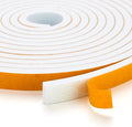 60 Feet Weather Stripping Door Seal, 1/4" Wide X 1/8" Thick Door Seal Strip High Density Foam Tape Adhesive Strip for Door Soundproofing,Window Insulation (1/4" x 1/8" x 60FT,White)