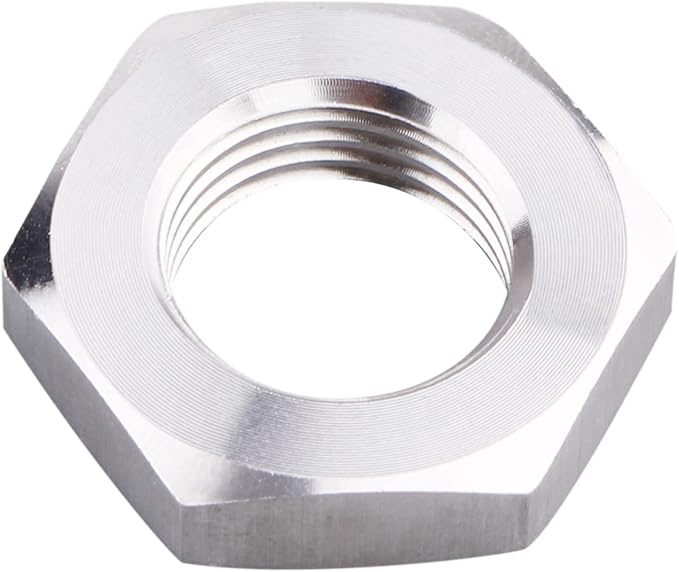 DERNORD Cast Pipe Fitting Stainless Steel 304 Hex Locknut 3/8 Inch NPT Female (Pack of 2)