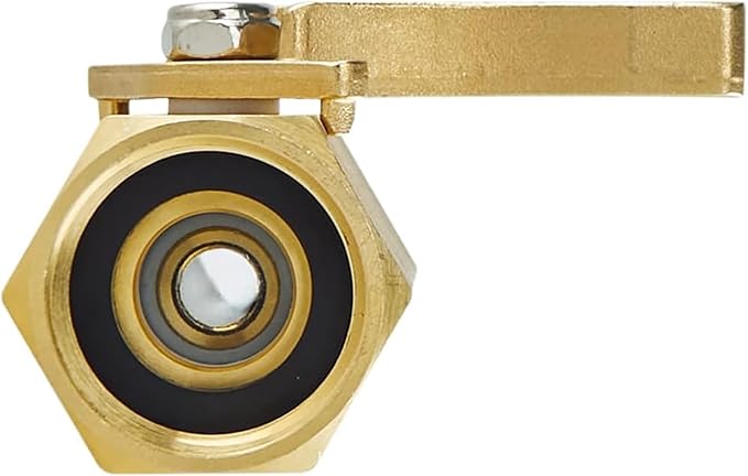 Brass Ball Valve 1" - Solid Brass Garden Hose Shut Off Valve, Female to Female NPT Connection, Heavy Duty Water Hose Valves, Connector for Efficient Liquid Flow Control,Adapter Valves for Garden Hoses