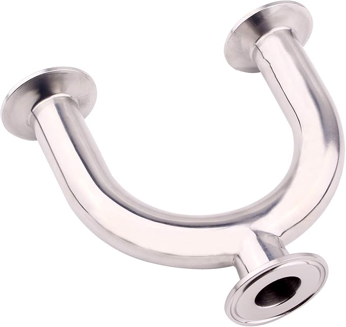 DERNORD 3 Way U Sanitary Ferrule Pipe Fittings Tri-Clamp Type Stainless Steel 304 (Pipe OD: 1 INCH)