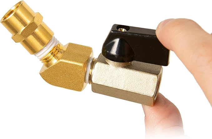 ChillWaves Brass Pipe Fitting, 45 Degree Barstock Street Elbow 1/2" NPT Female x 1/2" NPT Male Thread Adapter(2-PACK)