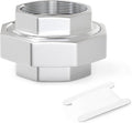 TAISHER 1PCS 304 Stainless Steel Union，1-1/4" NPT Female Cast Pipe Fitting