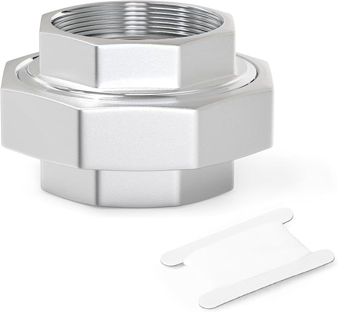 TAISHER 1PCS 304 Stainless Steel Union，1-1/2" NPT Female Cast Pipe Fitting