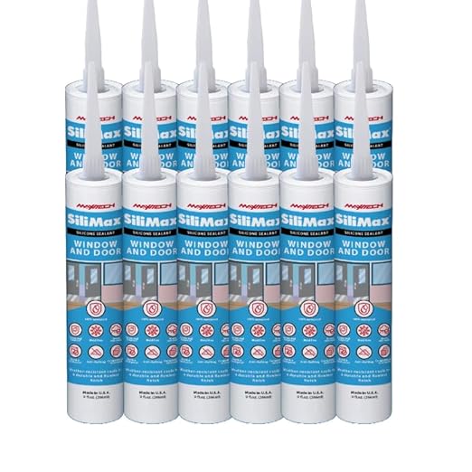 Window & Door – 100% Silicone Caulk White, Window Seal, RTV Silicone Sealant Indoor & Outdoor Caulking Weatherproof Adhesive – 9.5 oz Cartridge, 12-Pack (12 Pack, 12, Count)