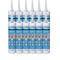 Window & Door – 100% Silicone Caulk White, Window Seal, RTV Silicone Sealant Indoor & Outdoor Caulking Weatherproof Adhesive – 9.5 oz Cartridge, 12-Pack (12 Pack, 12, Count)