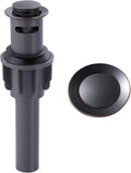 ALEASHA Bathroom Sink Drain with Overflow Vessel Sink Stopper,Pop Up Drain for Bathroom Sink Pop Up Drain Stopper for Hair Catcher,Oil Rubbed Bronze