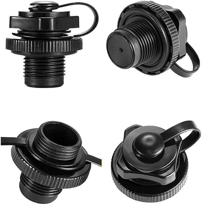4 Pcs Inflatable Boat Air Valve, Replacement Inflatable Boat Valve Plug, One-Way Air Valve for Inflatable Boat, raft, Rubber Dinghy, etc