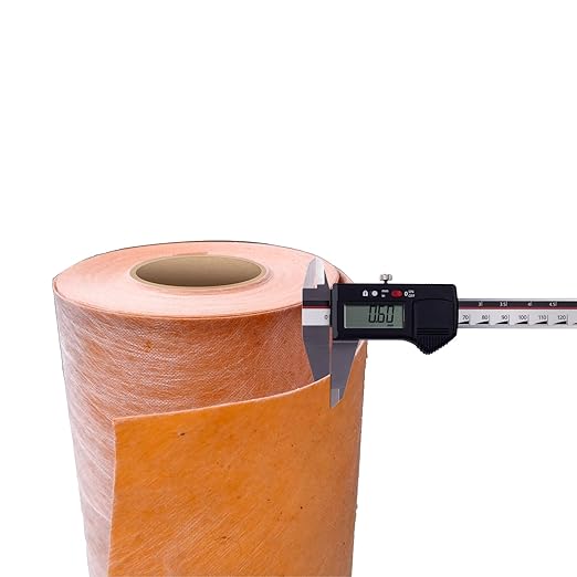Waterproof Membrane 23.6mils/0.6mm Thickened 3.3ft x 98.4 ft / 325 Sq Ft Tile Underlayment Waterproofing Membrane PE Fabric for Shower Walls, Bathroom Flooring, Wet Room, Tile, Sauna, Steam Room