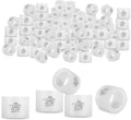 Pack of 100 Foskan 3/4 Inch PEX A Expansion Rings,F1960 Expansion Sleeves,Compatible with PEX A Pipe and expansion Fittings for Plumbing