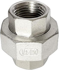 1/2" Union Pipe 304 Stainless Steel NPT Female Thread Union Joint Cast Pipe Fitting Pack of 1
