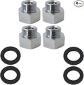 Xspeedonline Heavy-Duty Stainless Steel Pipe Adapter 4-Pack, 1/2" Female to 3/8" Male