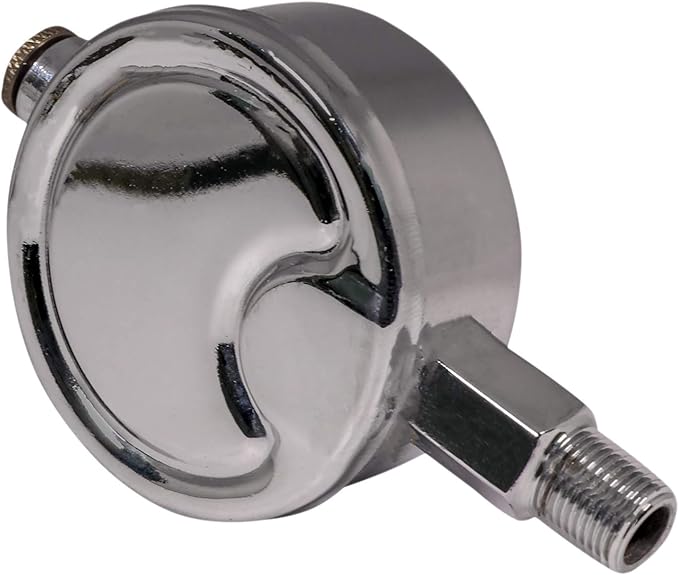 MIDLINE VALVE 1/8 Inch Air Vent No. D 1/8", Straight Steam Air Vent, Radiator Air Valve,Chrome Plated