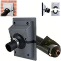 HVAC Wall Penetration Cover Air Conditioner Pipe Insulation Kit Wall Sleeve Seal Plate AC Line Insulation and AC Pipe Insulation for Efficient (Grey Sealing Plate - (6cm) + Protective Cover)