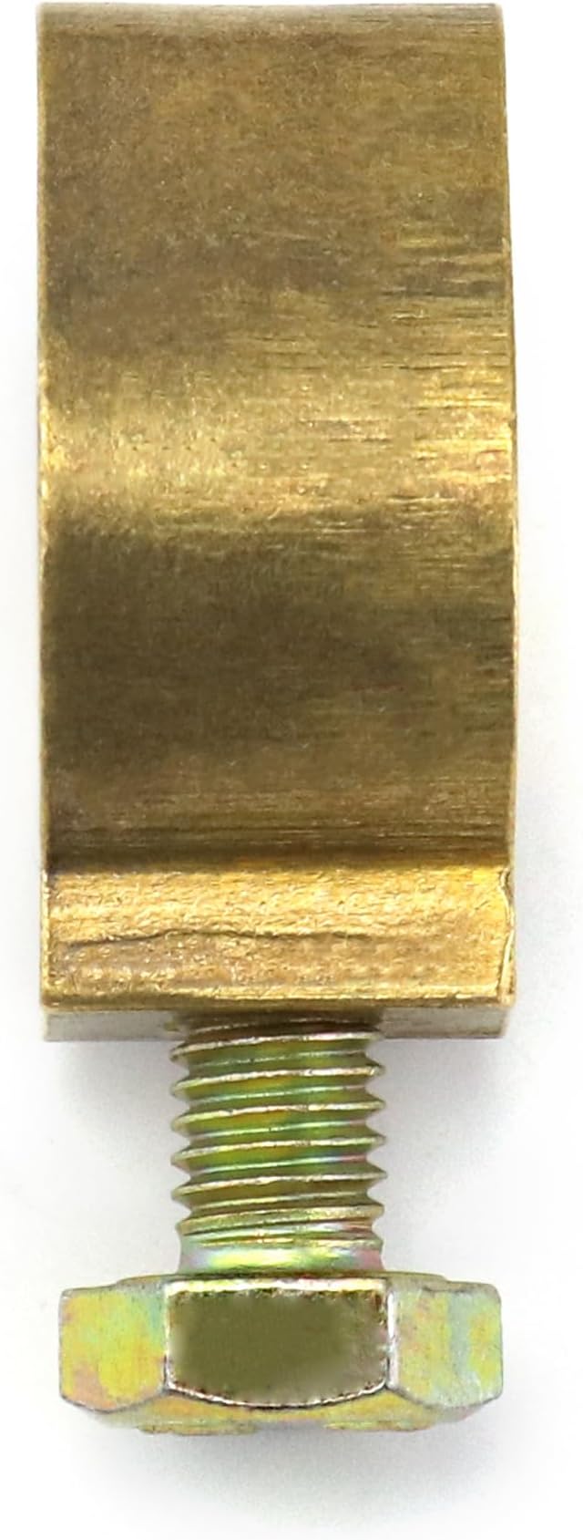 QWORK Direct Burial Ground Rod Clamp, 10 Pack 3/4" Diameter Copper Mechanical Connectors