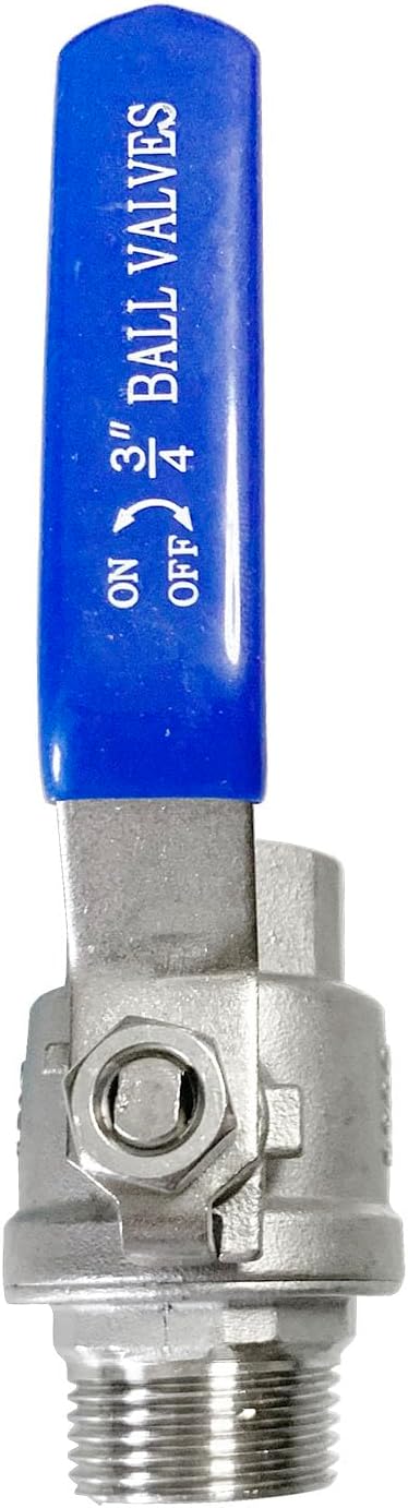 3/4" Male to Female Thread Full Port Ball Valves NPT 304 Stainless Steel for Water Oil Gas WOG1000