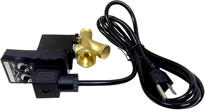 Electronic Auto Drain Valve G1/2" 1.6Mpa Automatic Drainer for Air tank or Air Dryer,AC 110V 50Hz with US Plug 2-way Direct-acting Drain Valve