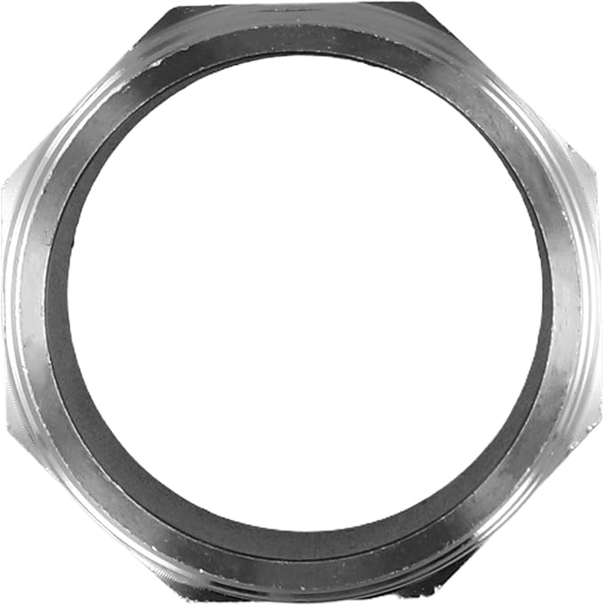 Hex Nipple 2 Inch Male x Male 304 Stainless Steel Threaded Pipe Fitting, Resistant Plumbing Connector for Water, Gas and Air Systems