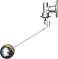 Viton sealing, 304 Stainless Steel Balanced Float Ball Valve, Tank Mount, 100 Psi (2'' Flange)