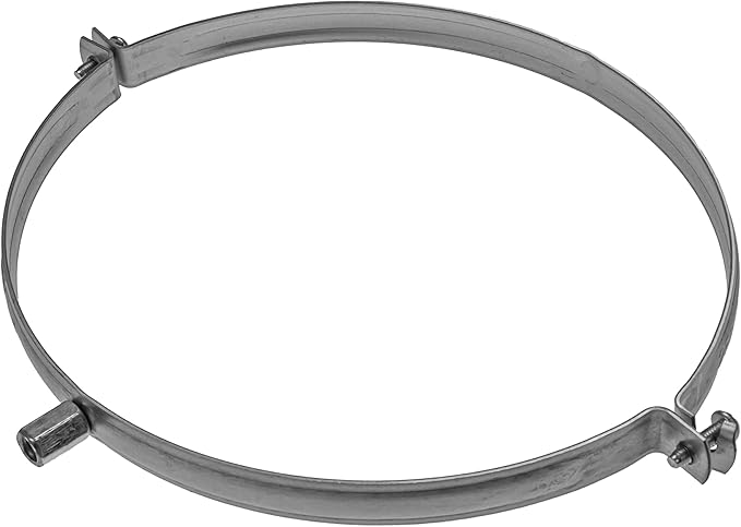8" Inch Pipe Clamp - Galvanized Pipe Hanger - 8 Inch Conduit Mounting Clamp - Pvc Tube Brackets - Metal Pipe Clamps - Tube Wall Mounting Bracket Clamp - Rigid Conduit Holder