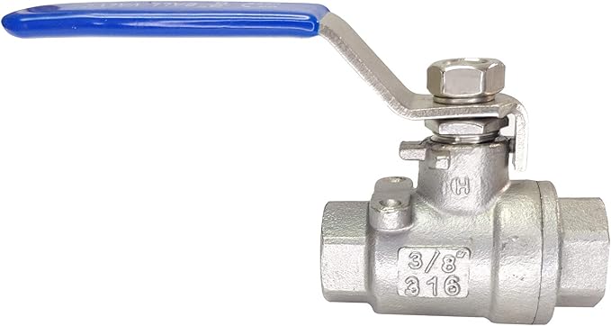 3/8" Female Ball Valve NPT Thread 316 Stainless Steel Full Port Ball Valve WOG1000