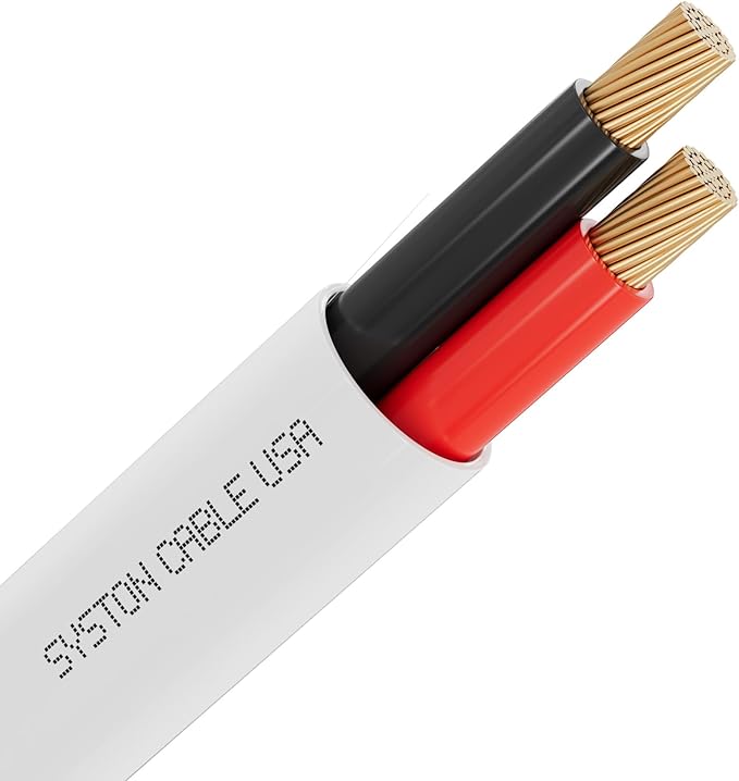 Syston Cable Technology 18/2 Fire Security Burglar Station Sound Alarm Control Cable Wire, Riser-Rated CMR/CL3R Unshielded 100% Copper Stranded UL/ETL,UV Resistant RoHS for Indoor/Outdoor