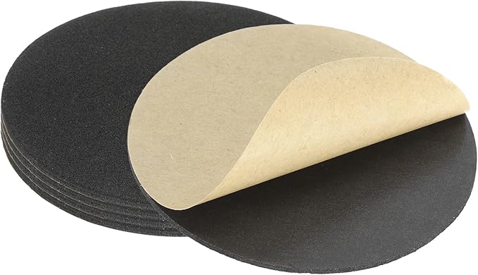 PATIKIL 3.5 Inch Diameter Lamp Base Felt 5Pack 2mm Thick Foam Adhesive Non-Slip EVA Protection Pad Mat for Lamp Furniture DIY Craft, Black