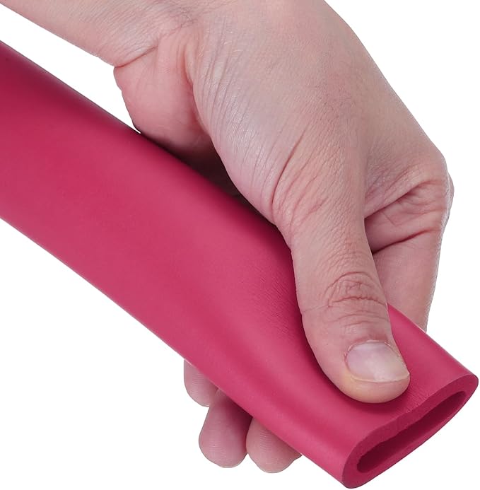 uxcell Foam Tubing for Handle Grip Support, Pipe Insulation, 12mm(1/2") ID 20mm OD 1m Length Red