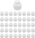 40-Pack White 3/4" NPT PVC Male Threaded Pipe End Cap Adaptor Cleanout Plug Fittings for Irrigation Plumbing System