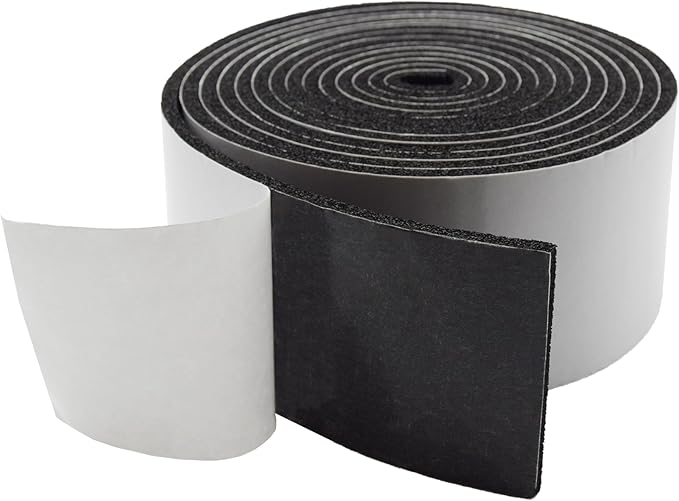 DOBTIM Pipe Insulation Foam Wrap Tape, self Adhesive with high Resilience for Pipe Insulation Wrap 13 Ft Long x 3 Inch Wide x 1/5 Inch Thick